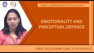 Emotionality and Perceptual Defence [upl. by Nehtanhoj]