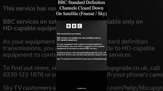 BBC Channels Closed on Satellite Today shorts shortsvideo short shortvideo [upl. by Toogood968]