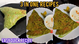 Double Palak Paratha  Healthy Dinner Lunchbox Breakfast Recipes  a Healthy and Tasty meal [upl. by Nilloc]