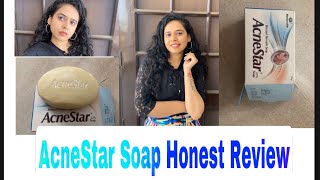 Acnestar Soap Honest Review including bloopers 😂 [upl. by Maible]