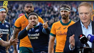 Joe Schmidt reacts to Wallabies defeat to Scotland  Australia vs Scotland Press Conference [upl. by Htiekal]