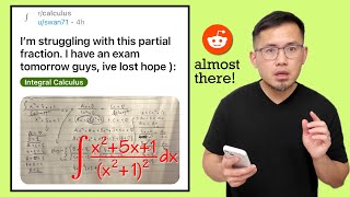 Im struggling w this partial fraction I have an exam tomorrow Ive lost hope Reddit rcalculus [upl. by Ahseyk]