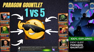 Paragon Gauntlet 1 VS 5 hearthacker mcoc [upl. by Inalaehon]