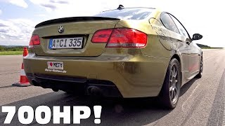 700HP BMW 335i E92 Twin Turbo 0310 kmh FastNightsHD [upl. by Narrad]