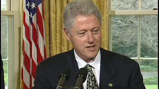 President Clinton on Gun Safety Agreement 2000 [upl. by Yellhsa]