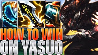 HOW TO WIN GAMES AS YASUO MID [upl. by Shriner]