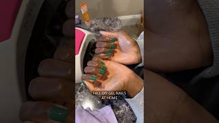 Fall DIY Gel Nails At Home fallnails diygelnails diymanicure [upl. by Siuqaj]