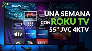 JVC 4K TV con Roku TV SI55URF configuración EXPERIENCIA DE USO y precio en México [upl. by Rhianon]