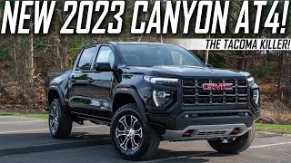 New 2023 GMC Canyon AT4  The Tacoma Killer [upl. by Barsky]