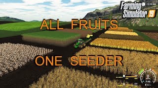 Farming Simulator 19 All fruits one seeder  Unrealistic mod [upl. by Bausch]