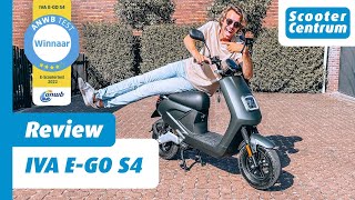 BEST GETEST ANWB 2022 🏆  ELEKTRISCHE SCOOTER  IVA EGO S4  ALLE DETAILS REVIEW [upl. by Persas]