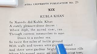 Kubla Khan by S T Coleridge fully explained in Hindi by Sulekha Jadaun [upl. by Nauqat727]