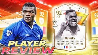 😳92 GOLAZO ICON DESAILLY PLAYER REVIEW  EA FC 24 ULTIMATE TEAM [upl. by Anesor]