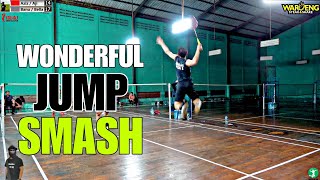 SADIS  Semifinal Beradu Ledakan Smash di Tarung Bebas Badminton Tangerang [upl. by Vivl]