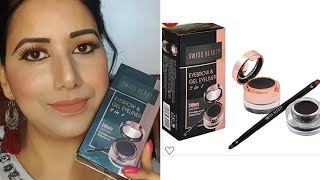 Swiss beauty eyebrow and gel eyeliner Review By beautymaniawith Ritu [upl. by Coffin]