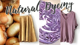 Dyeing Clothes with Vegetables  DIY Natural Dyeing [upl. by Ssalguod992]