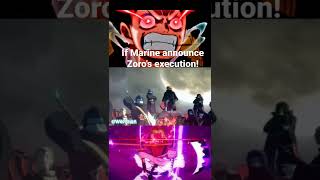 If Marine announce Zoros execution onepiece youtubeshorts [upl. by Baudin]