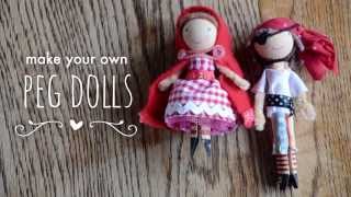 Make your own peg dolls [upl. by Esinad]