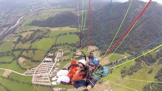 Paragliding  Lenggries Brauneck Bergbahn Munich Germany [upl. by Htehpaj]