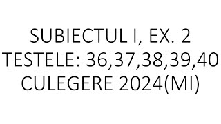 Exerciții de sinteză pentru bacS I ex 2 373840clasa 9 3639clasa 10 [upl. by Bud599]