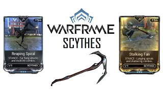 Warframe Stances  Reaping Spiral amp Stalking Fan Scythes [upl. by Melva]