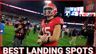 Breaking down Georgia QB Carson Becks best 2025 NFL Draft landing spots [upl. by Assile]