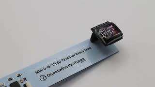 Miniature 049quot OLED 64x32 Display with Resin Lens Demo [upl. by Aney]