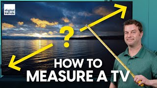 How to measure a TV and what size TV is right for you [upl. by Tristram66]