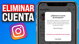 Cómo ELIMINAR cuenta de INSTAGRAM para SIEMPRE 2024 [upl. by Godard]