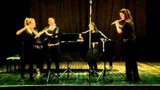 Enigma Flute Quartet  E Grieg Aus Holbergs Zeit Suite op40 [upl. by Nosraep]