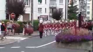 la fanfare belge defile dans les rues de bolbec [upl. by Annahsohs]