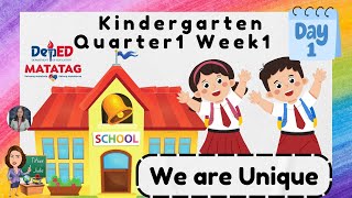 Kindergarten MATATAG Curriculum Quarter1 Week1 [upl. by Lovel]