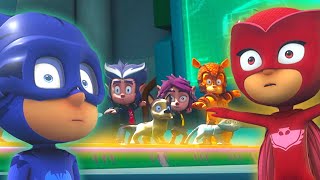 PJ Masks Español Latino  PJ Masks asumido como robots  Dibujos Animados [upl. by Napoleon631]