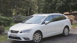 Essai Seat Leon ST 16 TDi 105 4Drive Style 2014 [upl. by Attwood]