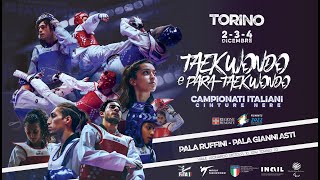 Campionati Italiani Taekwondo Senior Cinture Nere e Parataekwondo 2022  CAMPO 1 [upl. by Irem]