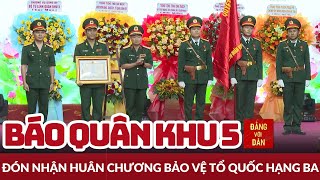 Kỷ niệm 60 năm Ngày truyền thống Báo Quân khu 5  Tin tức CHÍNH TRỊ  XÃ HỘI [upl. by Nate]