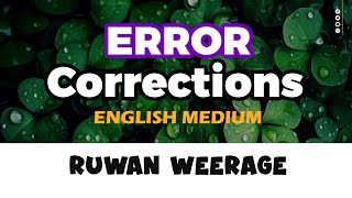 Error Correction and Profit Adjustment  English Medium  Accounting [upl. by Llehsram]