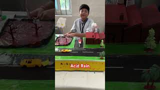 Acid Rain science shortsfeed shortfeed shortsvideo shortvideos acid acidrain [upl. by Eelirak488]