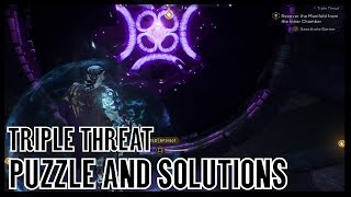 Anthem How to Solve the Threat Triple Puzzle and Solutions [upl. by Debora593]