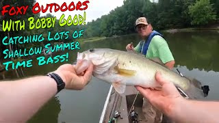 Catching Lots of Shallow Summer Time Bass with Bobby Good [upl. by Eelrak]