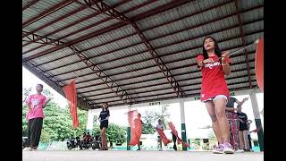 CABACAO NATIONAL HIGH SCHOOL DRUM AND LYRE flaggers practice [upl. by Isobel268]