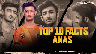 Top 10 Facts  HS Anas  Free Fire Pakistan Esports [upl. by Priestley]