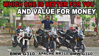 Apache RR310 vs BMW G310RR Which On is Better For YOU [upl. by Marasco]