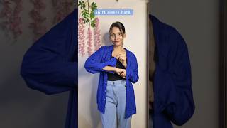 Try this shirt sleeve hack😱🥰hacks lifehack shirts fashion style shorts youtubeshorts [upl. by Bock]