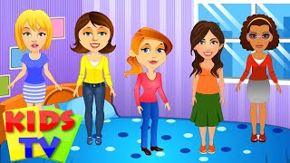 Five Strict Moms  Five little mommies  Nursery Rhyme  Nursery Songs kids tv  preschool rhymes [upl. by Albertson]