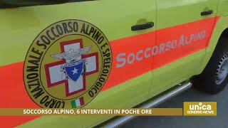 Soccorso alpino 6 interventi in poche ore [upl. by Nyasuh]