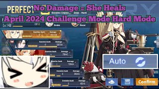 YUKIKAZE STOP HEALING PLEASE April 2024 Challenge Mode Hard Mode Full Auto Clear  Azur Lane [upl. by Ttehr]