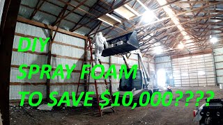 Is DIY spray foam a option for a 2400square foot building [upl. by Ursala269]