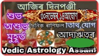 আজিৰ দিনপঞ্জী১ডিচেম্বৰ১৫আঘোণastrology [upl. by Burra]