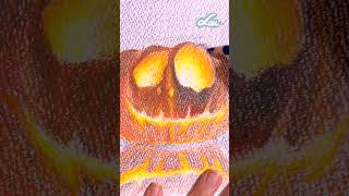 畫畫｜Halloween｜木顏色畫｜彩色鉛筆｜畫南瓜｜colored pencil｜pumpkin [upl. by Moreta]